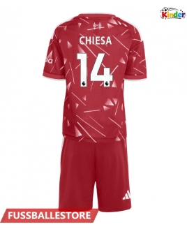 Günstige Liverpool Federico Chiesa #14 Heimtrikotsatz Kinder 2026-27 Kurzarm (+ Kurze Hosen)